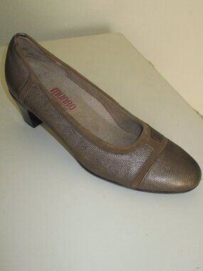 Munro American Womens Bronze Leather 2" Low Rubber Heel Pump NWOB - Size 7.5N